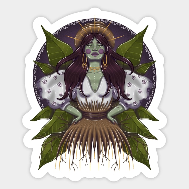 wild leaves Sticker by XioVerduzco-art